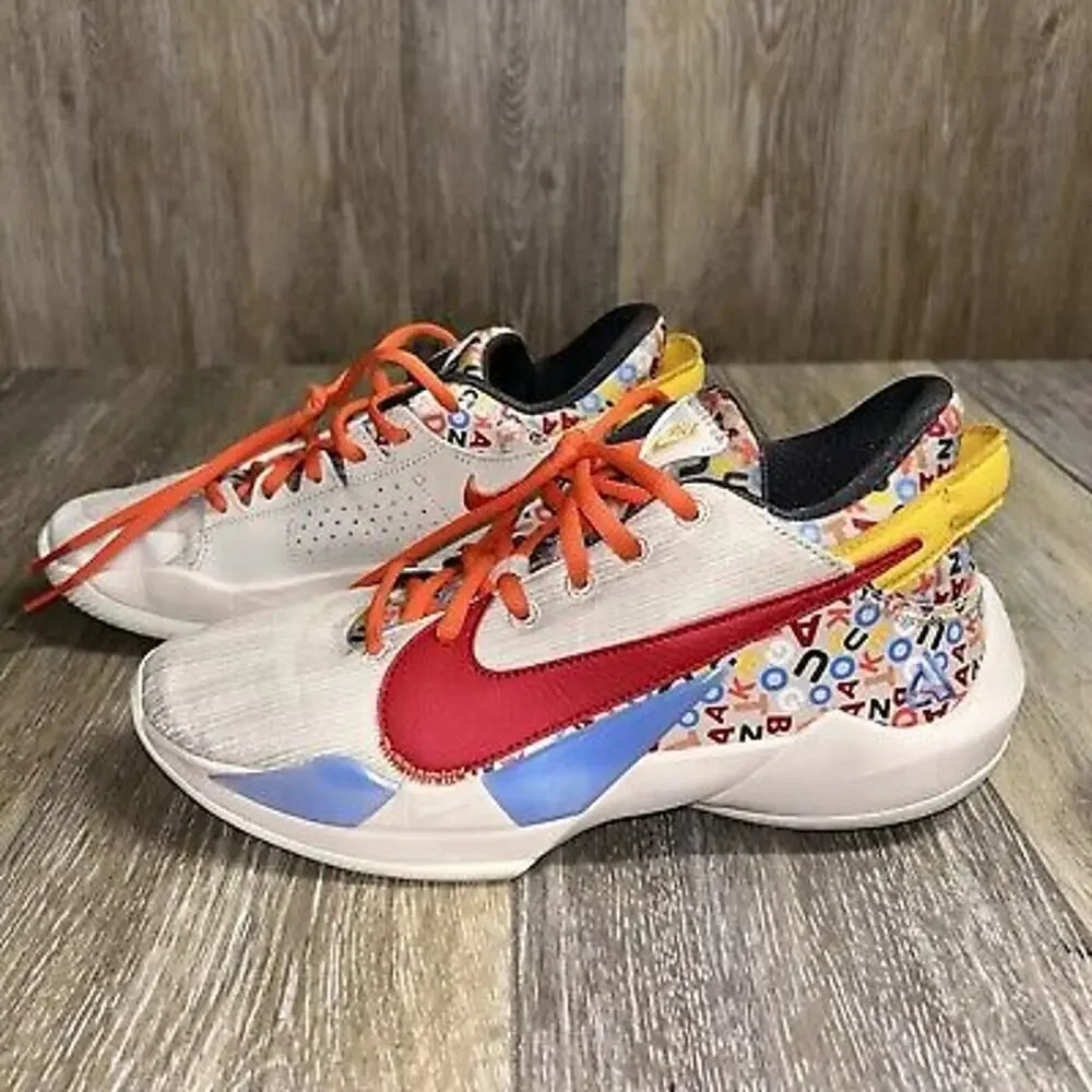 Nike Freak 2 GS Shoes Alphabet Soup Desert Sand - Youth US Size 6.5 (DH3152-001)